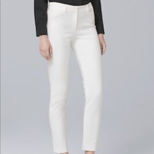 White Dress Pant- Slim Fit Ankle Length